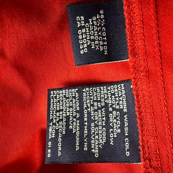 Jones New York Barbie core Red Lightweight Jacket Cotton blend Classic Collar - Picture 9 of 10